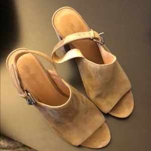 Madewell heels- suede
